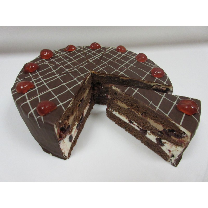 Vegane Kirsch-Creme-Torte Schwarzwälder Art mit Alkohol