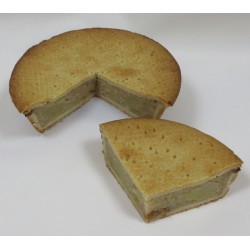 veganer gedeckter Apfelkuchen